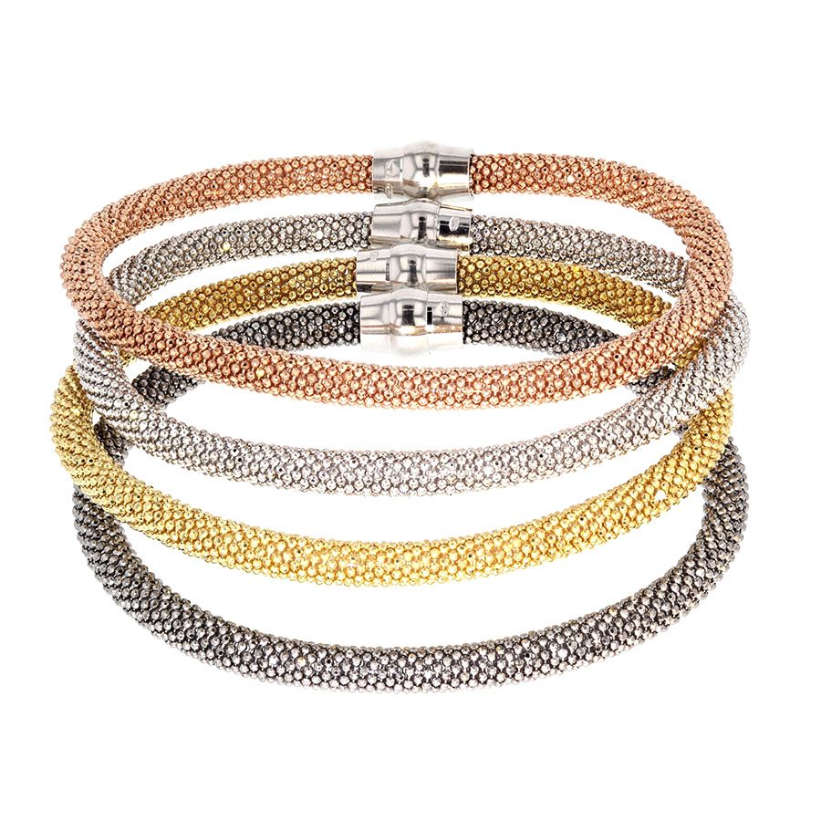 Mesh Tube Resin Bracelets Magnetic Bracelet Clasps Women Girls Jewelry  Gifts 1PC