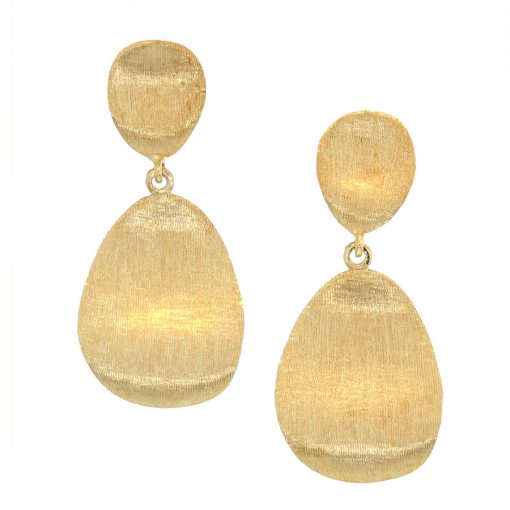 Brushed shop gold earrings